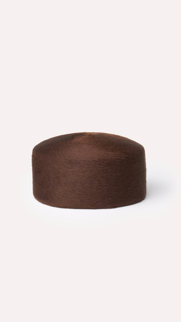 VINTAGE FUR FELT PILLBOX