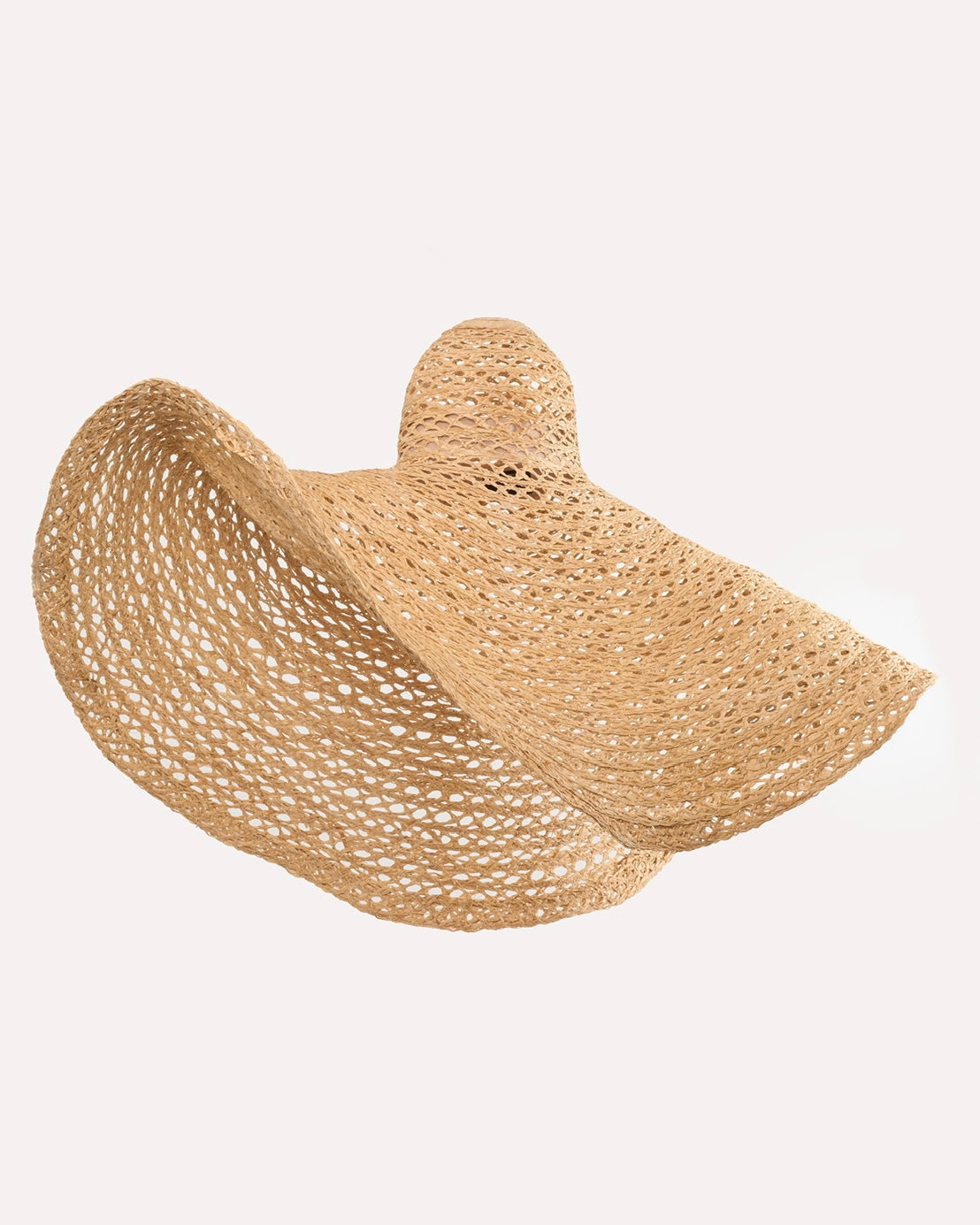 LACE RAFFIA CAPELINE