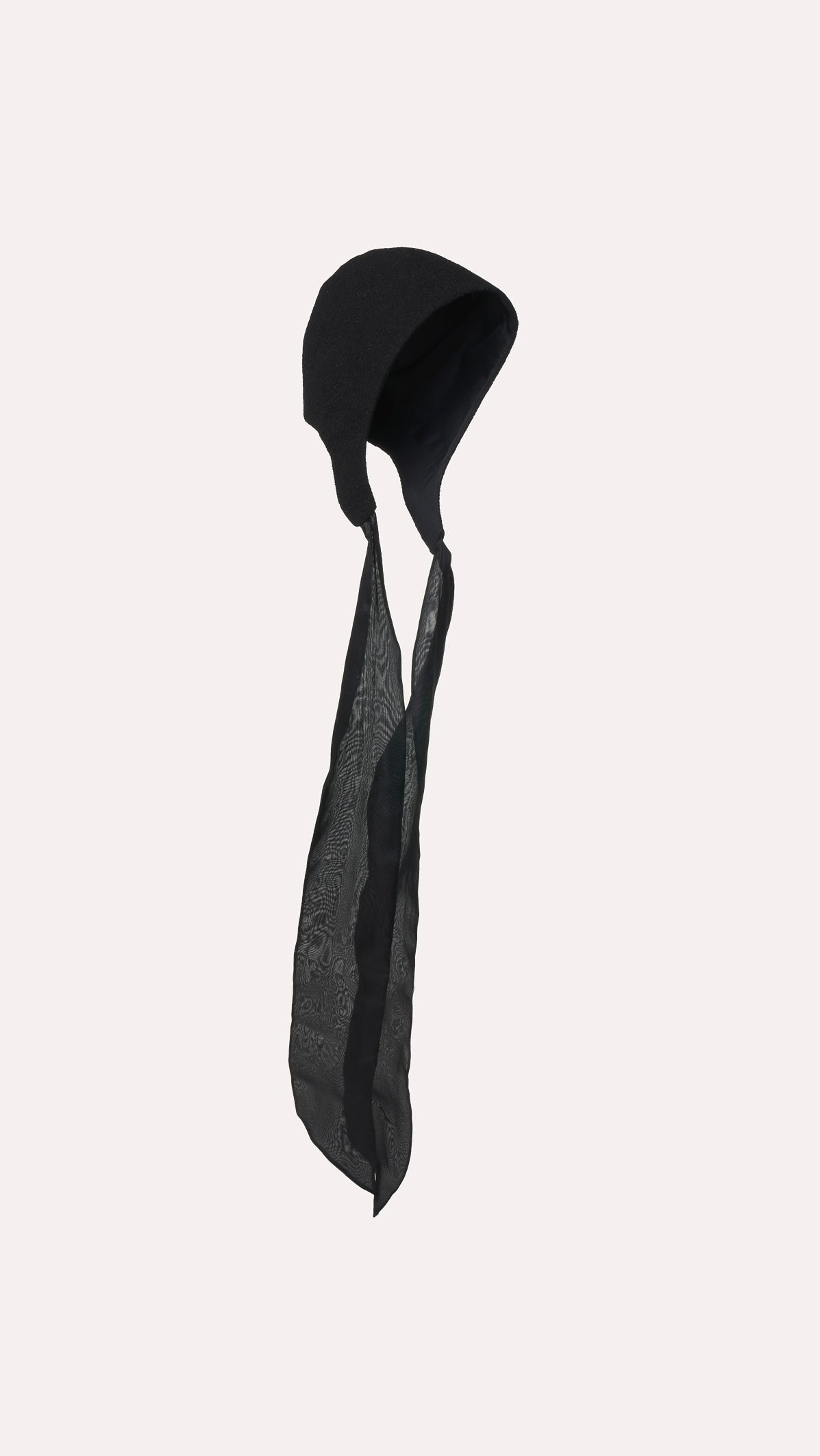 LUREX WOOL BONNET WITH ORGANZA SILK TIES