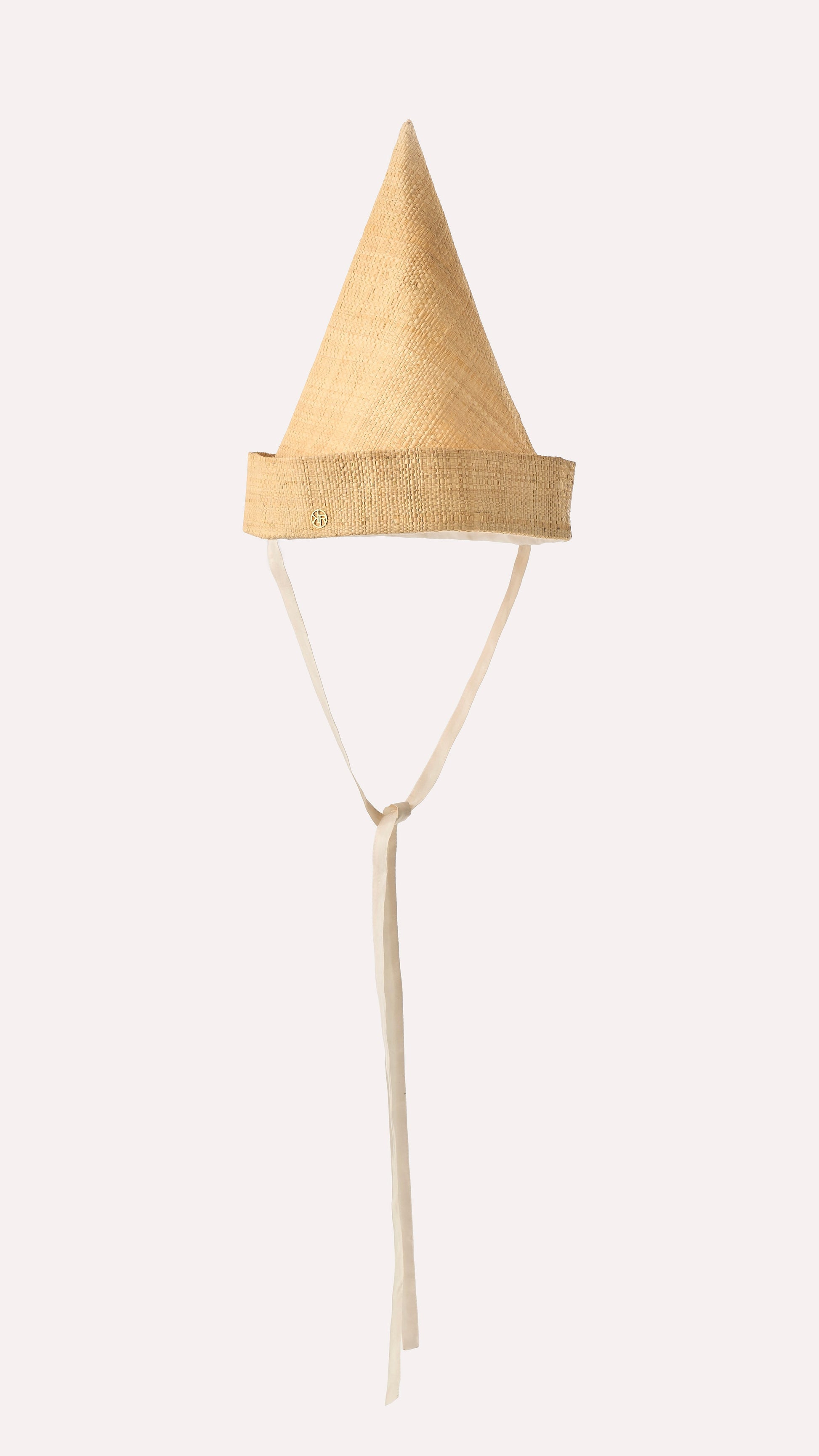 RAFFIA CONE HAT