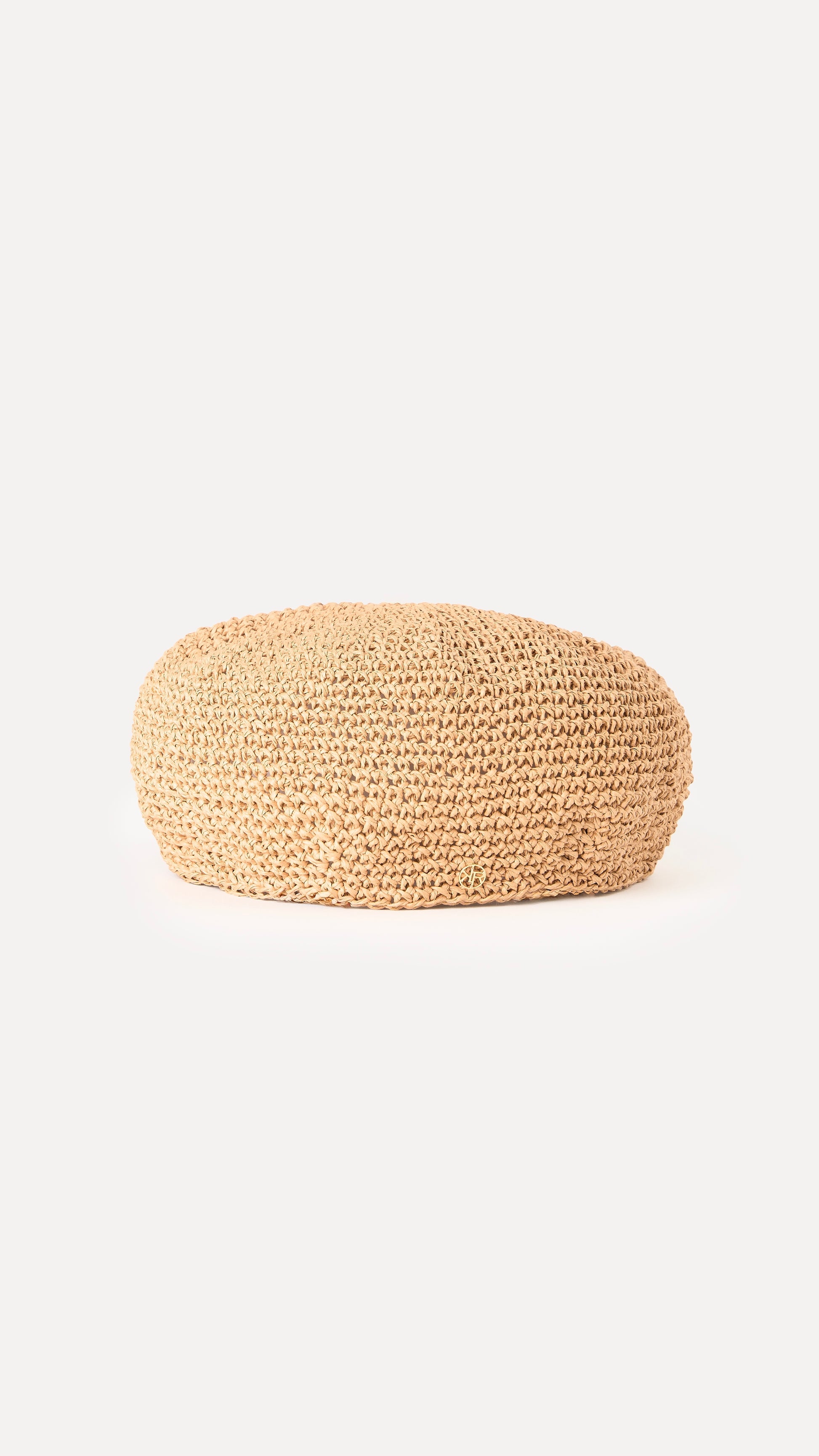 RAFFIA CROCHET BERET