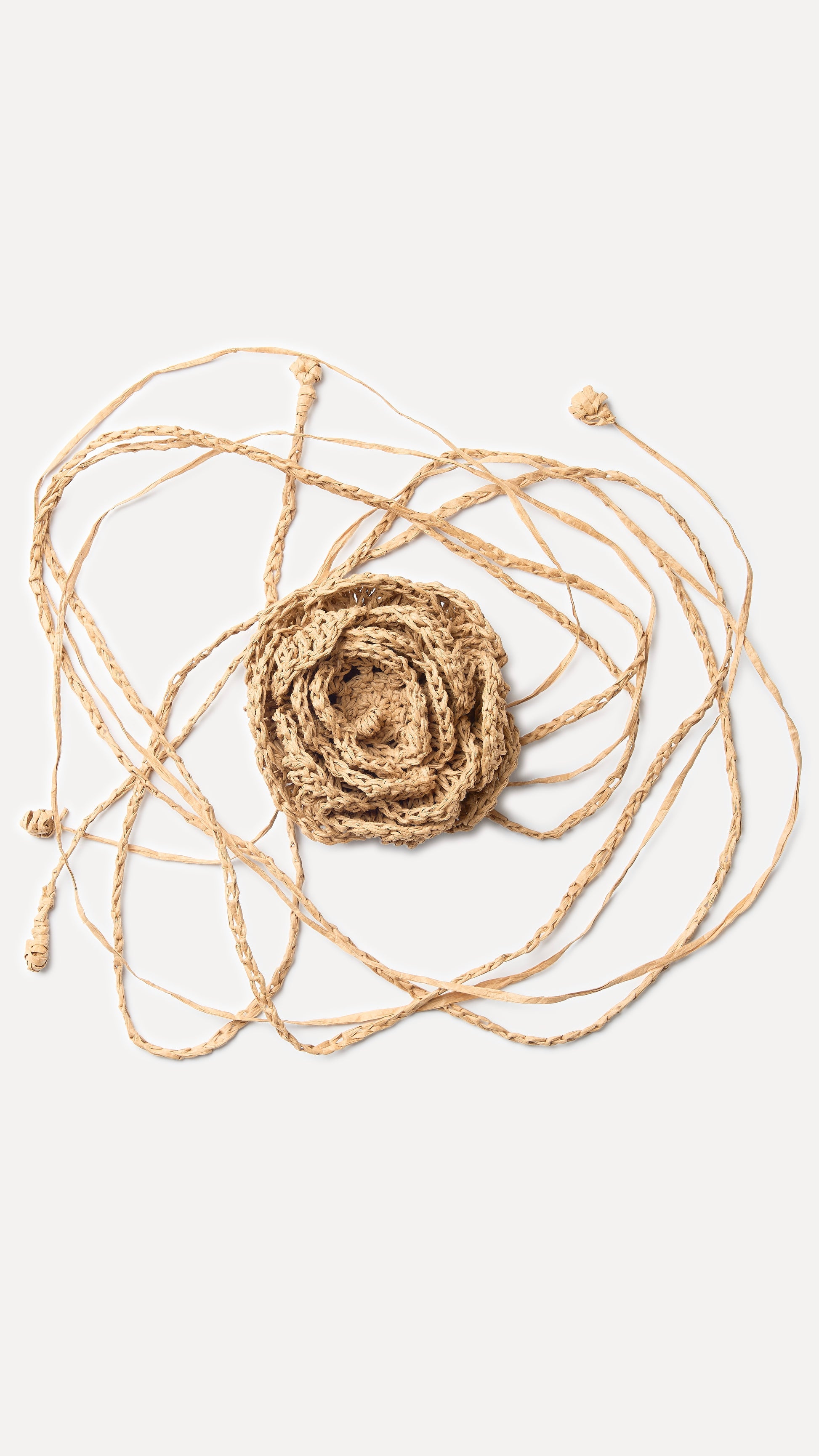 RAFFIA CROCHET FLOWER