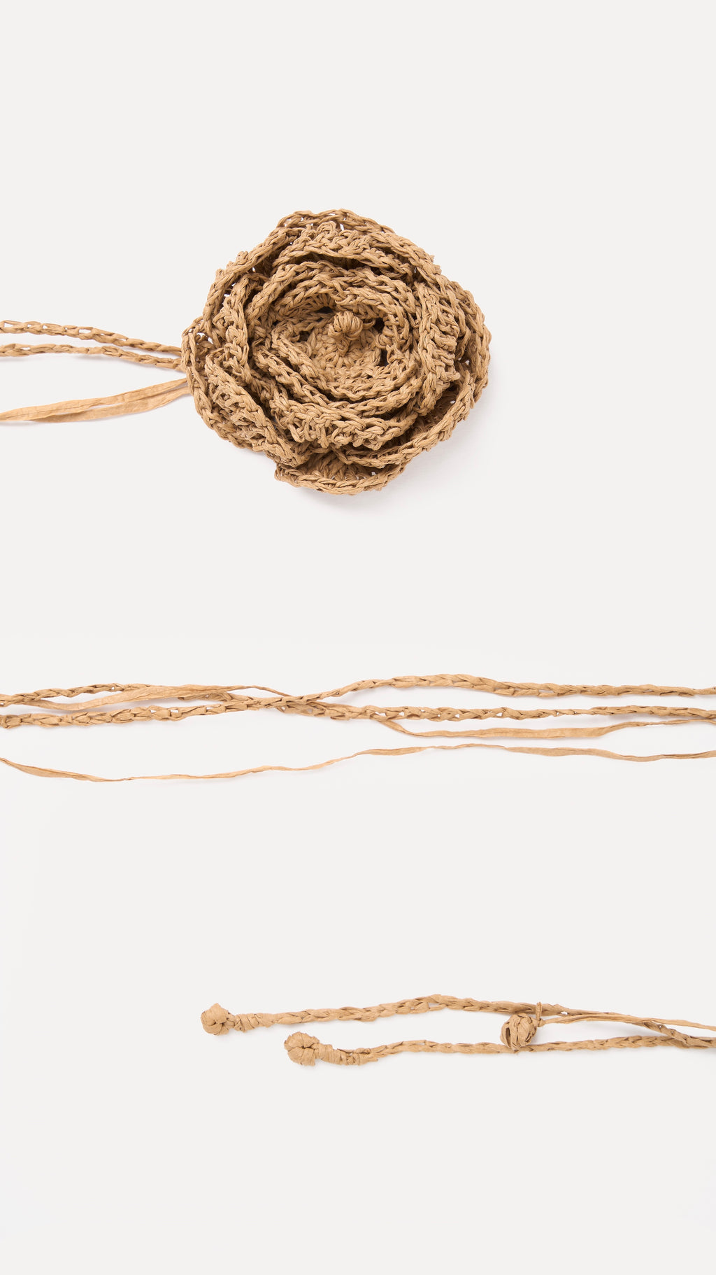 RAFFIA CROCHET FLOWER